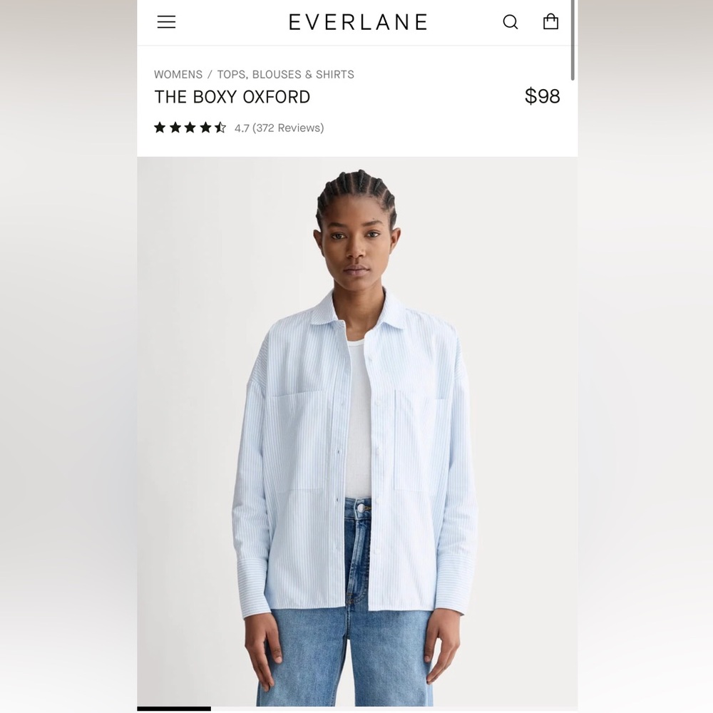 Everlane Boxy Oxford